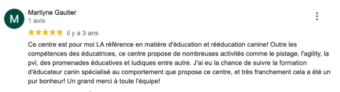 avis formation éducateur chien
